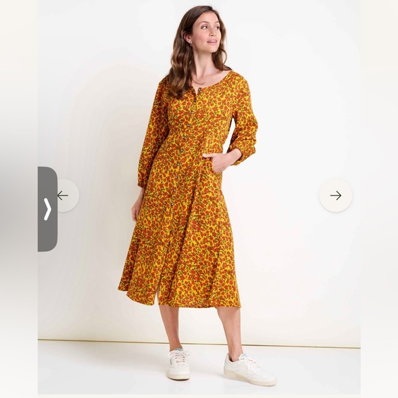 Toad & Co Manzana Paneled Midi Dress XL - Picture 8 of 10